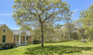3 acres of manicured lawns

