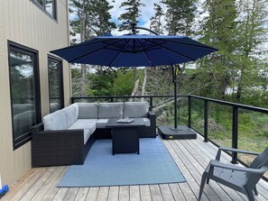 Read a book and relax on the oversized deck