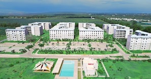 Birds eye view of the Apartment complex