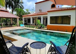 Pool and outdoor kitchen