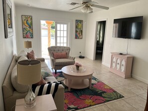 Living room with Smart Internet TV. 