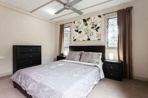 Storage drawers in the main bedroom