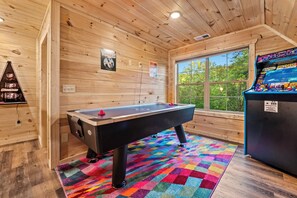 Game room with a view