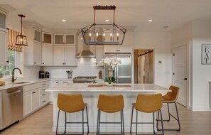 Open concept kitchen