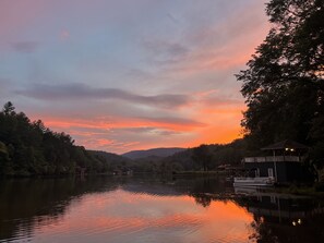 View at sunset