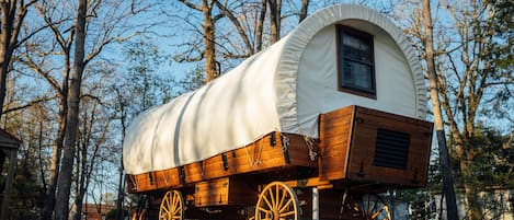 Knott Pines Covered Wagon Glamping experience! 