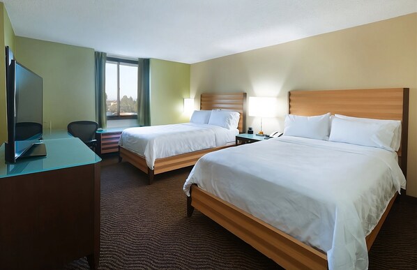 Room with 2 Double Beds. Exact unit will be assigned upon arrival. Views, colors and decor may vary.