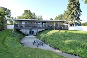 Back yard space with Lake Frontage