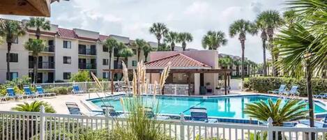 Heated pool within 15 feet from unit