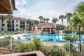 Heated pool within 15 feet from unit
