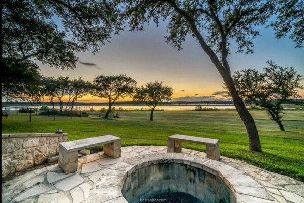 Firepit and Lake View