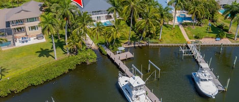 Aerial View - House and Dock