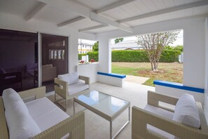 Patio with garden view