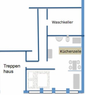 The floor plan of the room and the floor design.