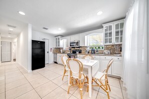 Dining area and kitchen