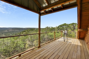 Upper deck with a relaxing hammock