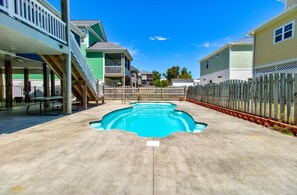 Private backyard pool