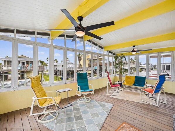Sunroom Shaded Deck