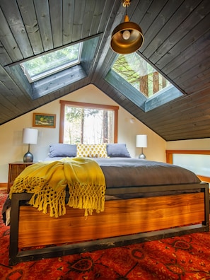 Without light pollution, you will see amazing stars through the skylights.