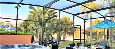 Enjoy the Florida sunlight in the big private patio