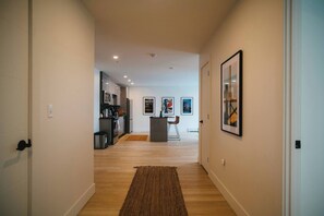 Hallway facing kitchen