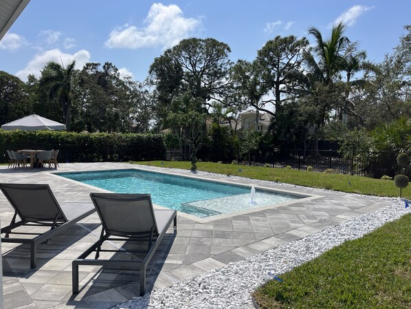 Brand new and private salt water pool!