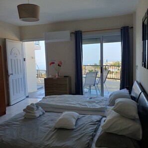 Living and sleeping quarters, with mountain and sea views at your door.