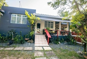 This is the main house where the apartments are located adjacent to the property.