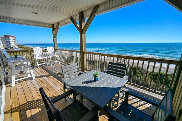 Oceanfront North Topsail Rental with Pool