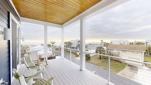 Beautiful ocean views from your covered balcony