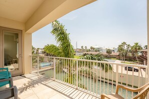 Balcony view to pool