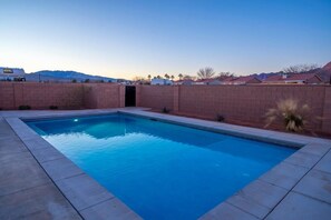 Sunset is best spent at the pool!