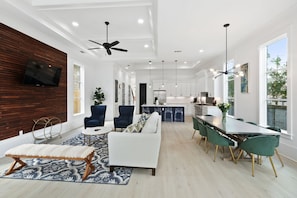 Living Room with dining table.