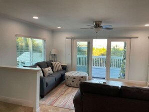 Great views from all the doors and windows in the living room.