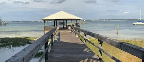 Perfect location on the sound and walking distance to everything on Navarre Bch.