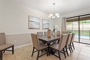 Elegant Dining Area with Seating for Eight