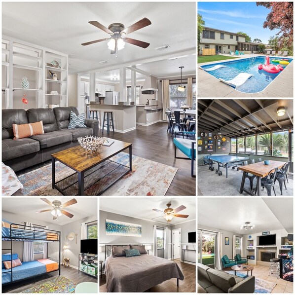 Spacious pool home with 4 bedrooms and 2.5 baths