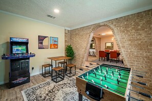 Experience Nonstop Thrills with an Arcade Room, Soccer Table and Billiard