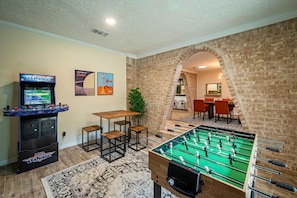 Experience Nonstop Thrills with an Arcade Room, Soccer Table and Billiard