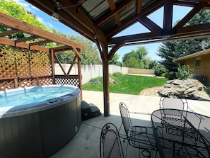 Back Patio with Hot Tub