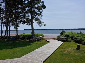 Boardwalk from the cottage to the ocean