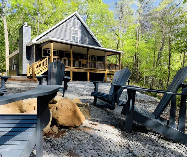 Cabin View from the firepit