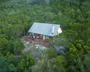 Aerial view of house