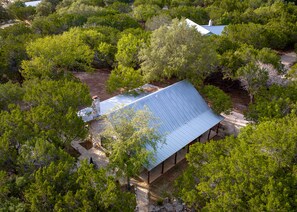 Aerial view of house
