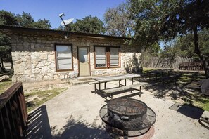 Outdoor patio view