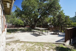 Outdoor patio view