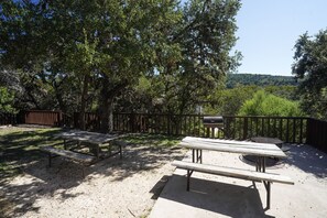 Outdoor patio view