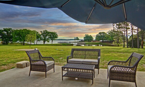 Beautiful and relaxing back patio.