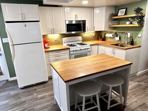 Fully stocked kitchen 