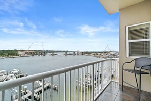Step out to the private balcony for breathtaking views